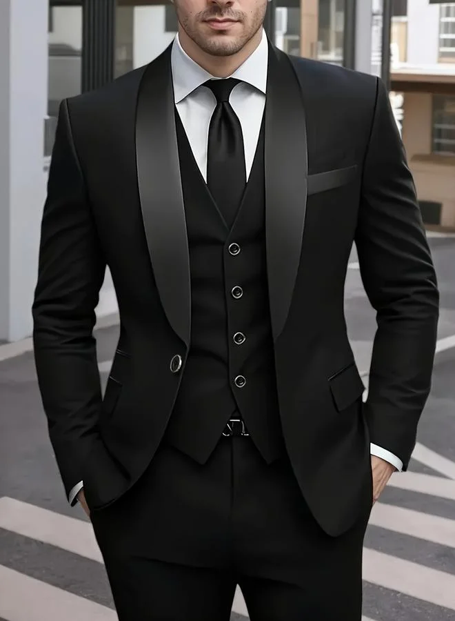 Take Two 3-Piece Suit Tailored Blazer, Waistcoat and Trousers Set